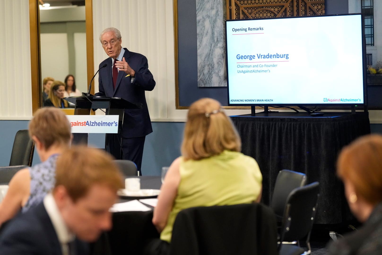 Advancing Women’s Brain Health George Vradenburg Addresses Audience