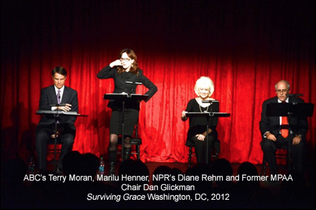 ABC's Terry Moran, Marilu Henner, NPR's Diane Rehm and Former MPAA Chair Dan Glickman Surviving Grace Washington, DC, 2012